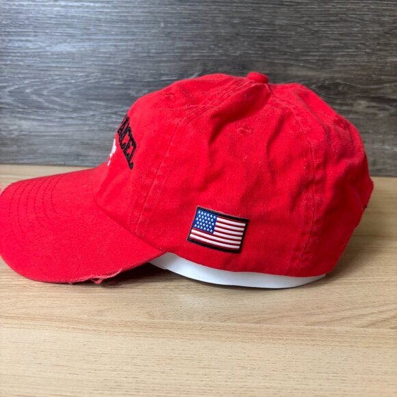 UPS Hat Cap Strap Back Red United Parcel Service Red Adjustable - Picture 4 of 9